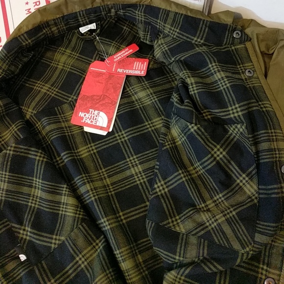 north face reversible flannel